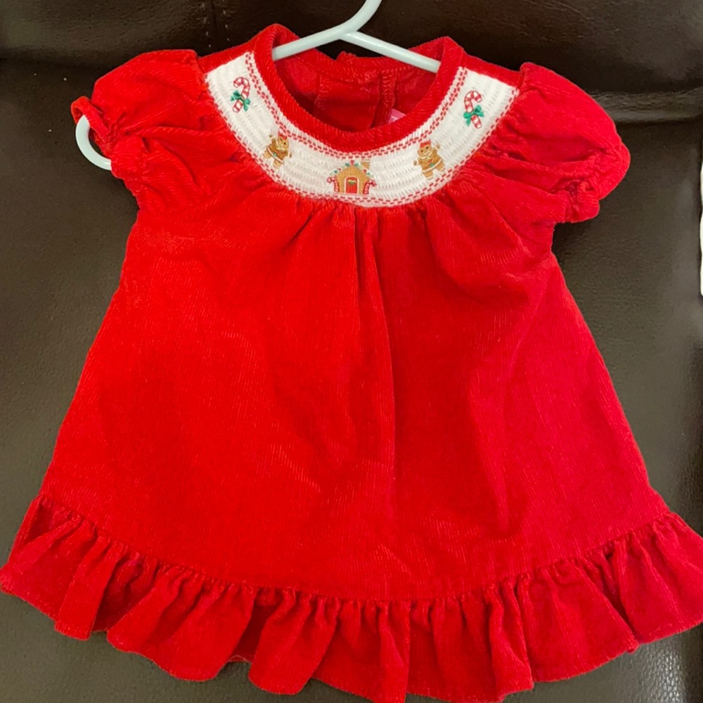 Girls smocked dress | size 9m